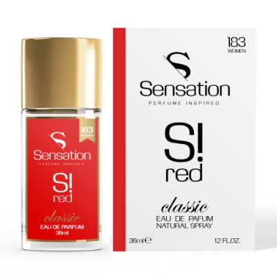 Sensation 183 S! Red - odpowiednik perfum Armani Si Passione, woda perfumowana 36 ml