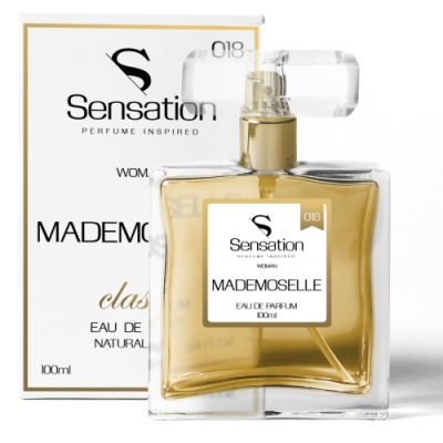 Sensation 018 Mademoselle - odpowiednik perfum Coco Mademoiselle, woda perfumowana 100 ml