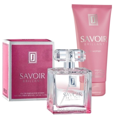 JFenzi Savoir Brillant - damski zestaw promocyjny, woda perfumowana 100 ml, balsam do ciala 200 ml