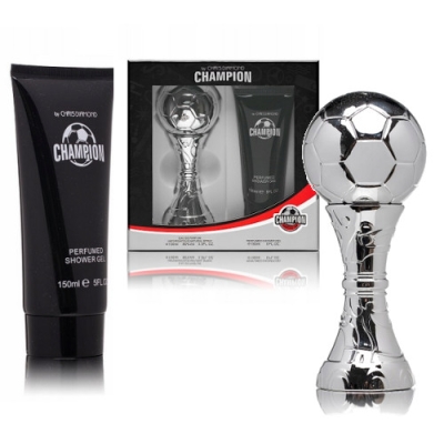 Chris Diamond Champion Silver - zestaw prezentowy męski, woda perfumowana 100 ml, żel pod prysznic 150 ml